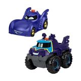 MarkEntegra Fisher-Price Batwheels™ Işıklı Yarışçılar Fisher-Price Dc Batwheels Işıklı 1:55 Ölçekli Oyuncak Arabalar, Batmobile Bam ve Buff, 2 Parça HML25