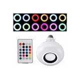 MarkEntegra Gece Lambası Bluetooth Hoparlör Rgb Ledli Lamba Kumandalı Mp3 Çalar Ampul Renkli Ampul, , Tek Ebat