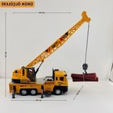 MarkEntegra Giffy/oyuncak Iş Makinesi Sesli Işıklı Çek Bırak Vinç, Kule Vinç ve Kepçe 30 cm Aksesuarlı Kapıları Açılan (Kule Vinç)