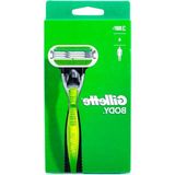 MarkEntegra Gillette Body Erkek Tıraş Makinesi, Islak Tıraş Makinesi + 1 Tıraş Bıçağı, 3 Kat Bıçak Ağzı ile