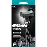 MarkEntegra Gillette Mach3 Charcoal Tıraş Makinesi + 2 Adet Yedek Tıraş Bıçağı