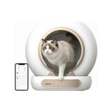 MarkEntegra Haustier MSP05 Akıllı Otomatik Kedi Tuvaleti, App ile Uzaktan Kontrol, 65LT Hazne, Iyonizer Kötü Koku Giderici, Ağırlık Sensörlü