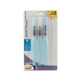 MarkEntegra Ince Uçlu Aquash Sulu Boya Fırçası, 3 Adet Set Halinde - 41 Delft Blue