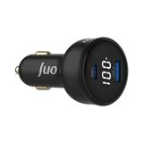 MarkEntegra Juo 100W LED Ekranlı Type-C + Usb-A Araç Şarj Aleti iPhone & Android & Notebook Araç Içi Şarj Cihazı
