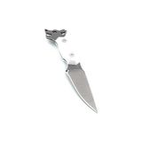 MarkEntegra Kamp Outdoor Kolye Kurt Bıçak 13 cm Deri Kılıflı Keskin Boyuna Asmalı