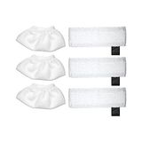 MarkEntegra Karcher Sc2 / Sc3 / Sc4 / Sc5 Paspas Bezi Aksesuarları Için 6 Paket Bez Seti Paspas Pedlerinin Değiştirilmesi (3 Bez Nozul Kapakları ve 3 Mikrofiber Paspas Pedleri)