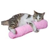 MarkEntegra Kedi Oyuncağı Sarılma Yastığı Uyku Oyuncağı Kedi Otlu 30 cm Peluş (1 Adet) (Pembe)