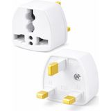 MarkEntegra Kyrotech Tip G, Ingiliz Adaptör Fişi, Hindistan, Ingiltere, Dubai, Hong Kong, Irlanda, Singapur, Kıbrıs, Hac, Umre Uyumlu, 2 ve 3 Uçlu Seyahat Fiş Çevirici Dönüştürücü Priz, Uluslararası Güç Adaptörü