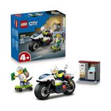 MarkEntegra LEGO City Polis Motosikleti Takibi 60455-4 Yaş Üzeri Kız ve Erkek Çocuklar Için Polis Motosikleti Oyuncağı, Hırsız Kaçış Kaykayı ve Mini Açılabilir Atm Içeren Yaratıcı Oyuncak Yapım Seti (65 Parça)