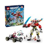 MarkEntegra LEGO Dreamzzz Cooper’ın Kaplan Robotu ve Zero’nun Hot Rod Arabası 71497-9 Yaş ve Üzeri Çocuklar Için Yaratıcı Oyuncak Araç Yapım Seti, Doğum Günü Hediyesi (1006 Parça)