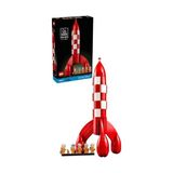 MarkEntegra LEGO Ideas Tintin Ay Roketi 21367 - Yetişkinler Için Uzay Tulumları, Kasklar, Oksijen Tüpleri Giyen 5 Minifigür ile Snowy Figürü Içeren Yaratıcı Dekoratif Model Yapım Seti, Hediye Fikri (1283 Parça)