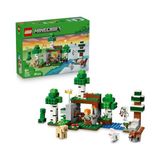 MarkEntegra LEGO Minecraft Ilk Gece Macerası 21593-8 Yaş ve Üzeri Çocuklar Için Alex, Iskelet ve Creeper Dahil 7 Figür ile Gerçekçi Aksesuarlar Içeren Yaratıcı Oyuncak Yapım Seti, Hediye Fikri (301 Parça)
