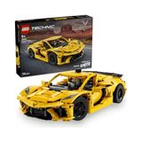 MarkEntegra LEGO Technic Chevrolet Corvette Stingray 42205 | 9 Yaş ve Üzeri Erkek ve Kız Çocukları Için Silindirli Motor ve Diferansiyel Içeren Yapım Seti, Hediye Fikri (732 Parça)