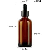 MarkEntegra Metal Kapaklı Damlalık Dropper Şişesi - 100 Ml, Cam Şişe (6 Adet)