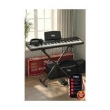 MarkEntegra Midex PLX-80BKST Taşınabilir Katlanır Dijital Piyano Tuş Hassasiyetli 88 Tuş Bt (Stand Sustain Kulaklık Çanta Metod)