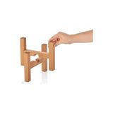 MarkEntegra Mini Saksı Ayağı Saksı Standı 15X11 cm Ahşap Saksılık Kaktüs Sukulent Saksılığı