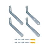 MarkEntegra Mr.bracket Deprem Güvenliği Dolap Sabitleme Aparatı Seti 20X60X140MM - Mobilya Gardırop Portmanto Şifonyer Eşya Duvara Sabitleyici Kiti - L Demir Gönye Köşebent