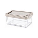 MarkEntegra Orret Home Kilitli Saklama Kabı Şeffaf Organizer Pp Plastik Gıda Saklama Kabı Kapaklı Sızdırmaz Buzdolabı Düzenleyici Istiflenebilir Çok Amaçlı Saklama Kutusu (2,5 Litre)