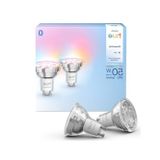 Markentegra Philips Hue Essential 4.7W GU10 345 Lumen Renkli Akıllı Spot Ampul (2'li Ekopaket) - 15.000 Saat Ampul Kullanım Ömrü [Enerji Sınıfı F]