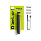 MarkEntegra Philips Oneblade Yüz Için Hibrit Tıraş Makinesi, Sakal Şekillendirici, Islak/kuru Kullanım, 3 Kirli Sakal Tarağı, Çift Taraflı Bıçak, 45 Dakika Kablosuz Performans, QP2724/10