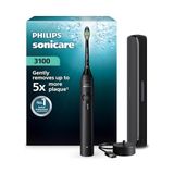 MarkEntegra Philips Sonicare 3100 Sonic Şarjlı Diş Fırçası Siyah, 5 Kat Plak Temizliği, Basınç Sensörü, 14 Gün Şarj Ömrü, 3 Hız Ayarı, Seyahat Kabı - HX4033/32