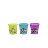 markentegra Play-Doh Slime 3'lü Slıme - Sarı, Metalik Mor ve Metalik Açık Mavi