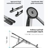 MarkEntegra Portatif Bilgisayar ve Telefon Standı, Alüminyum Tasarım, Magsafe Uyumlu