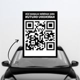 MarkEntegra Qr Kodlu Akıllı Araç Etiketi - Içten Yapıştırmalı Cam Etiket - 41 Delft Blue