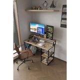MarkEntegra Raflı Metal Bilgisayar Masası, Oyuncu Çalışma Masası ile Modern Tasarım