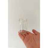 MarkEntegra Şeffaf Cam Kavanoz Seti, 6 Adet Metal Kapaklı 190 ml