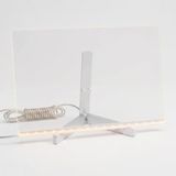 MarkEntegra Shopexxtra LED Işıklı Şeffaf Çizim Tableti ve Yazı Tahtası - 30X20 Cm, Ayarlanabilir Standlı Akrilik Not Panosu, USB Güçlü Eğitici Çocuk Boyama Seti, 7 Renkli Kalem ve Temizleme Bezi Hediyeli - 41 Delft Blue