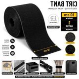 MarkEntegra Siyah Cırt Bant, 10 cm x 1 Metre, Yapışkansız Velcro Bant