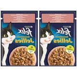 MarkEntegra Somon ve Karides Aromalı Kedi Yaş Yiyecek, 85 gr 2li Paket