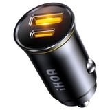 MarkEntegra Superauto Araç Içi Şarjı, 2 Portlu Pd 65W Type-C To Type-C, Usb, Hızlı Şarj Çakmaklık Adaptörü, Siyah