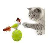 MarkEntegra Tekerlekli Hacıyatmaz Kuş Kedi Oyuncağı (Limon Yeşili)