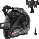 MarkEntegra Telesın Motosiklet Kaskı Gopro Hero 11, 10, 9, 8, 7, 6, INSTA360 X3, One X2, One X, One X, Djı Osmo Aksiyon, Kaymaz Silikon, Kurulumu Kolay, Aksiyon Kamera Aksesuarları (2. Nesil) Için Çene Montajı