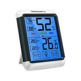 MarkEntegra Thermopro TP55 Dijital Iç Mekan Higrometre Termometresi Sıcaklık ve Nem Monitörü Oda Nem Ölçer, Büyük Dokunmatik Ekranlı, Arka Işık