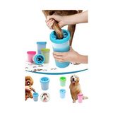 MarkEntegra Tineke Köpek Ayak Pati Yıkama ve Temizleme Aparatı -Orta Boy 1 Adet 11 X9 cm (Pembe)