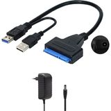 MarkEntegra USB 3.0 2.5 3.5 Inç Sata SSD HDD Hard Disk Çevirici Dönüştürücü + Adaptör