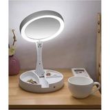 MarkEntegra USB Kablolu Katlanabilir Makyaj Aynası, 21 LED Işıklı