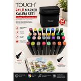 Marker Kalem Touch Marka 24'lü Set