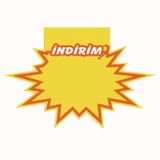 Market Raf Önü İndirim Baskılı Yıldızlı Fiyat Etiketi 15x12 cm.100'lü Pk.