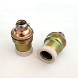 Marketcik Sarı Metal Porselen E14 Bronz Duy