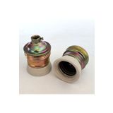 marketcik Sarı Metal Porselen E27 Bronz Avize Duy AYZ1023014