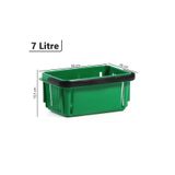 Marketix Plastik Kozmetik Alışveriş El Sepeti 7 Litre Yeşil
