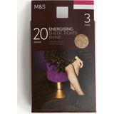Marks & Spencer 3'lü 20 Denye Külotlu Çorap Seti - Bej