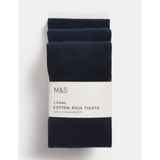 Marks & Spencer 3'lü Freshfeet:trade_mark: Külotlu Çorap Seti (2-16 Yaş) - Lacivert - 4 - 5 Yaş