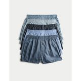 Marks & Spencer 5’li Saf Pamuk Boxer - Mavi - XL