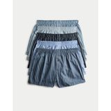 Marks & Spencer 5’li Saf Pamuk Boxer - Mavi
