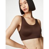 Marks & Spencer Flexifit™ Balensiz Crop Top Sütyen - 36 - Kahverengi
